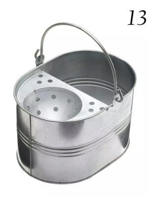 13L Metal Mop Bucket for Cleaning