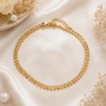 gold plated anklets p 01