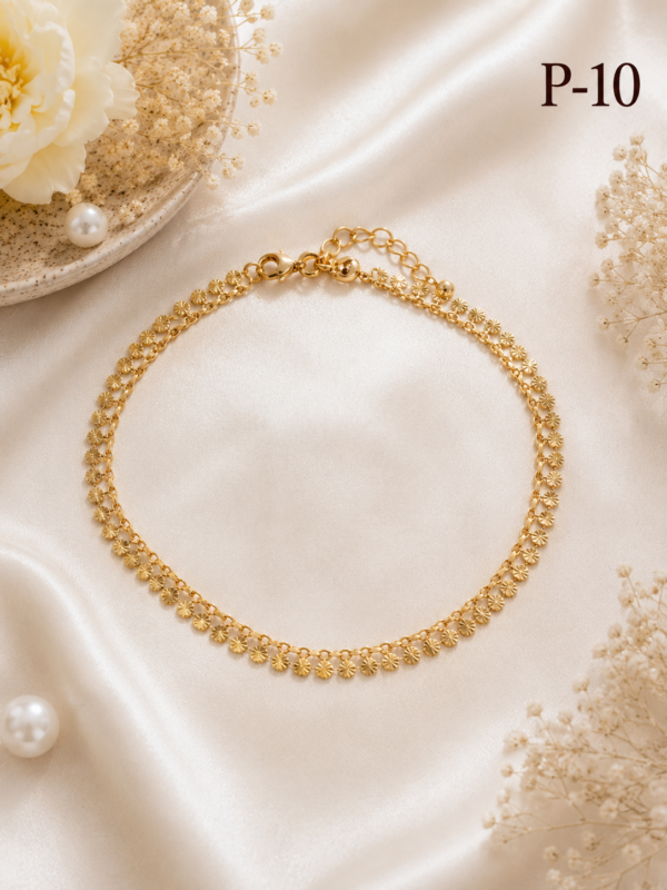 Gold Plated Anklets P-10