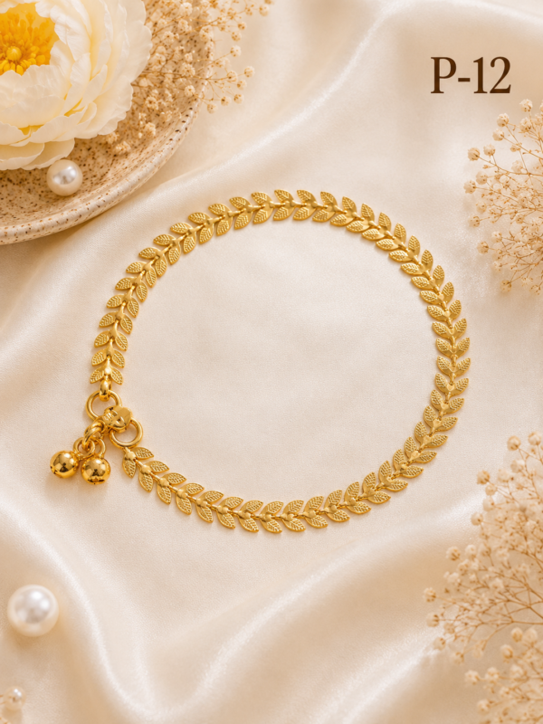 Gold Plated Anklets P-12