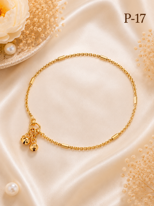 Gold Plated Anklets P-17