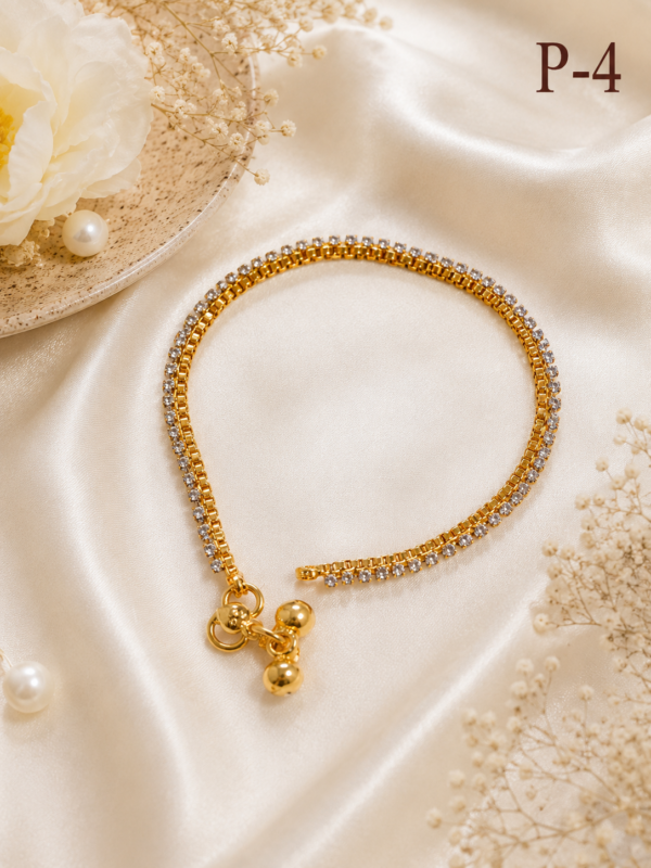 Gold Plated Anklets P-04
