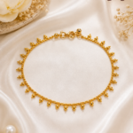 gold plated anklets p 01