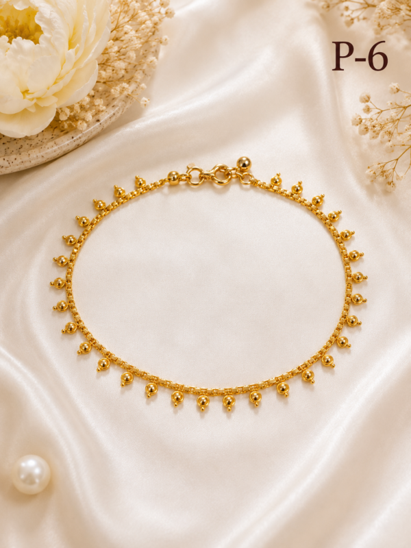 Gold Plated Anklets P-06