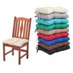 2x Quilted Padded Cushion Chair Seat Pads