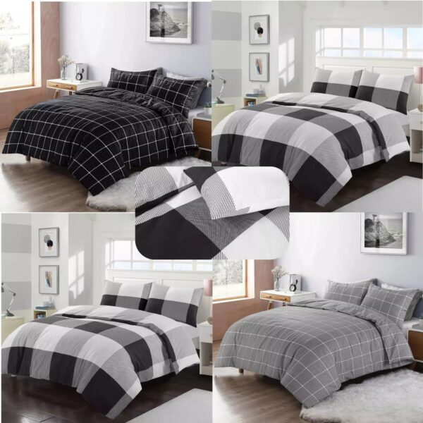 PRINTED POLY COTTON DUVET COVER SET