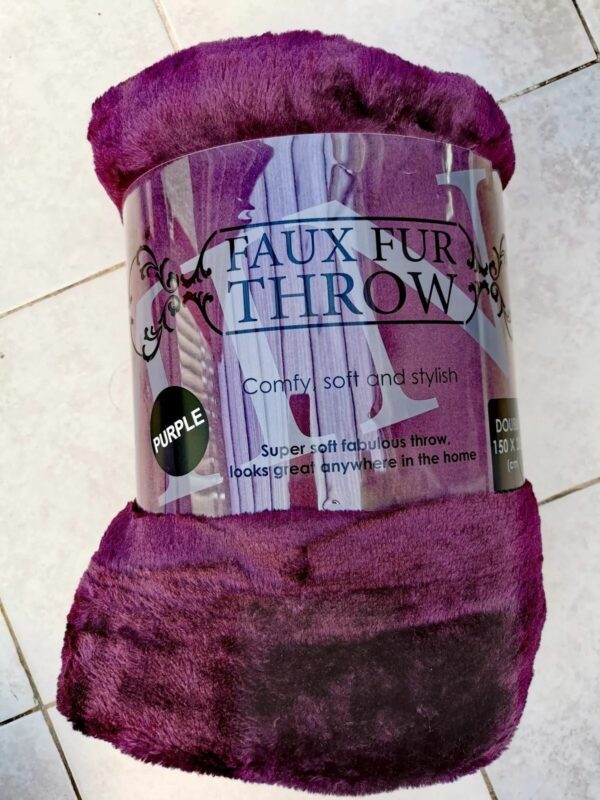 Luxury Faux Fur Throw Sofa Bed Mink Soft Warm Fleece Blanket