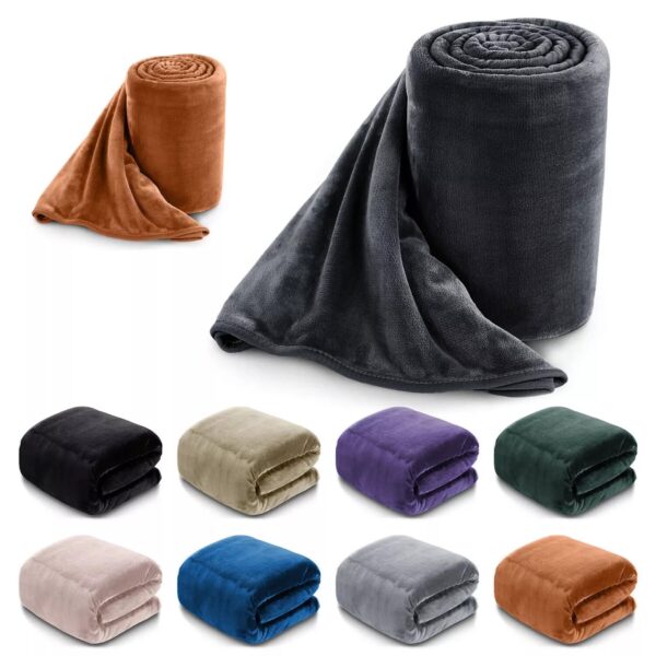 Luxury Faux Fur Throw Sofa Bed Mink Soft Warm Fleece Blanket