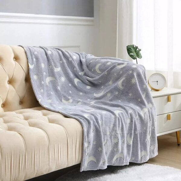 Glow in the Dark Faux Fur Mink Throw