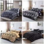 PRINTED POLY COTTON DUVET COVER SET