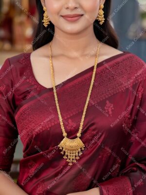 Exclusive 1.5 Gram Gold Plated Rani Haar Mala Set RH -013