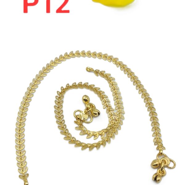 Gold Plated Anklets P-12