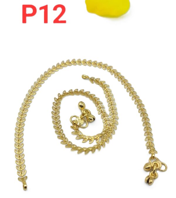 Gold Plated Anklets P-12
