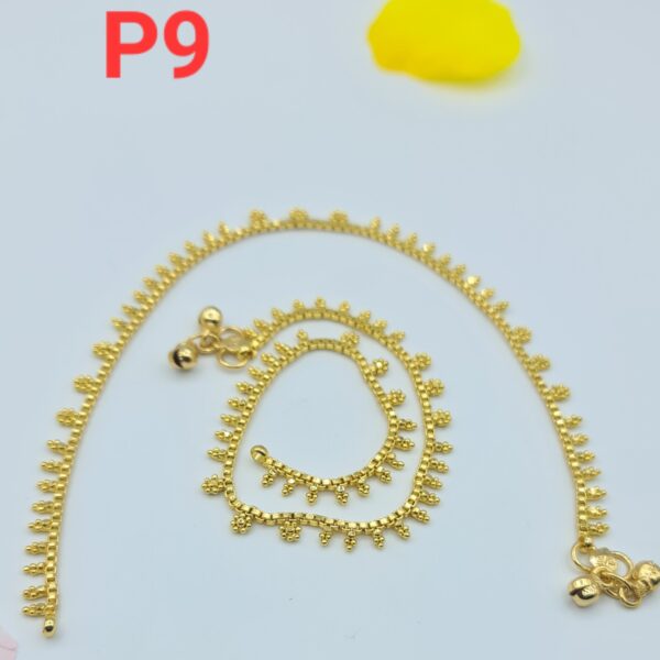 Gold Plated Anklets P-09