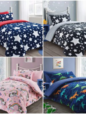 Teddy Fleece Sherpa Warm Duvet Quilt Set