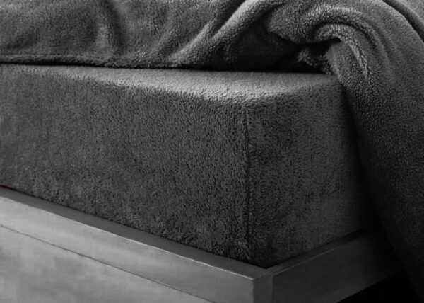 Teddy Bear Fleece Fitted Sheet Cozy Warm Bedding