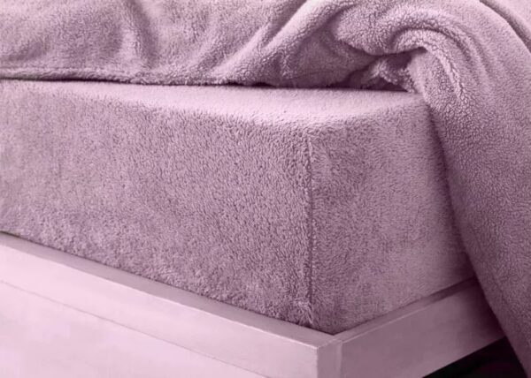 Teddy Bear Fleece Fitted Sheet Cozy Warm Bedding