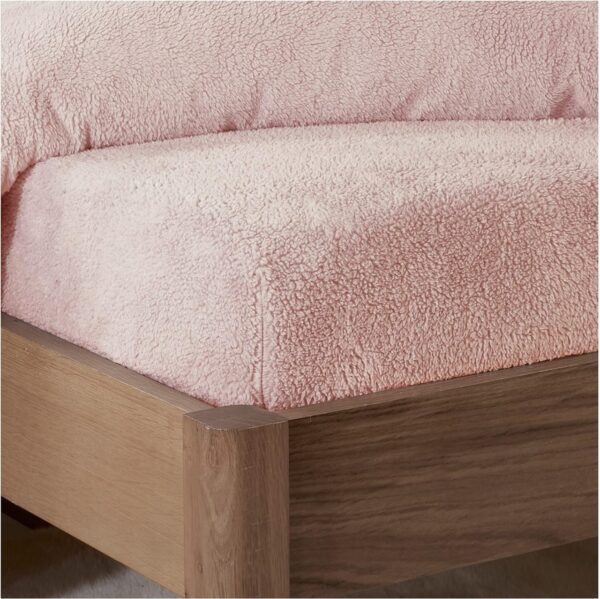 Teddy Bear Fleece Fitted Sheet Cozy Warm Bedding