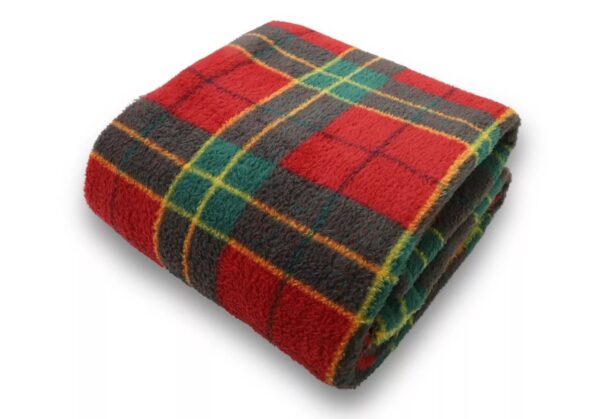 Teddy Tartan Fleece Duvet Cover Set Throw, Cuddles Hoodies