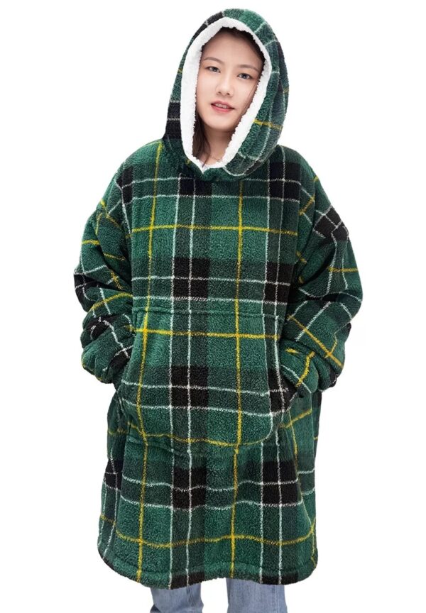 Teddy Tartan Fleece Duvet Cover Set Throw, Cuddles Hoodies