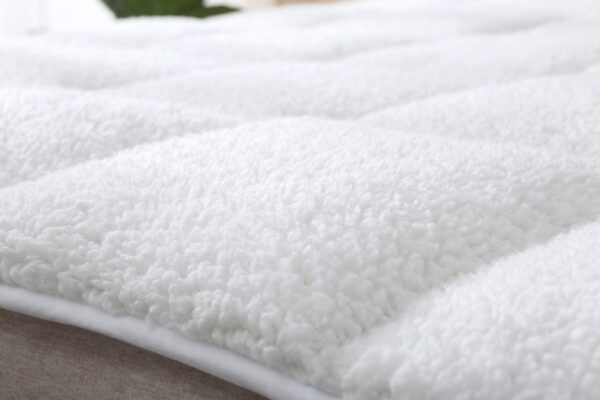 Sherpa Teddy Bear Fleece Mattress Topper Protector Winter