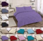 Pintuck Pleated Alexander Duvet Cover Set With Pillowcases