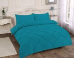 Pintuck Pleated Alexander Duvet Cover Set With Pillowcases