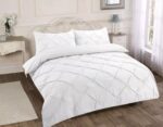 Pintuck Pleated Alexander Duvet Cover Set With Pillowcases