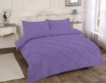 Pintuck Pleated Alexander Duvet Cover Set With Pillowcases