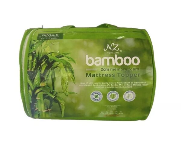 Bamboo Mattress Topper 2cm & 4cm Thick