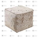 Crushed Velvet Bean Bags Cube Pouffe