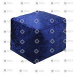 Crushed Velvet Bean Bags Cube Pouffe