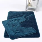 2 Pc Dolphin Bath Mat Pedestal Set