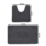 2 Pc Diem Bath Pedestal Mat Set