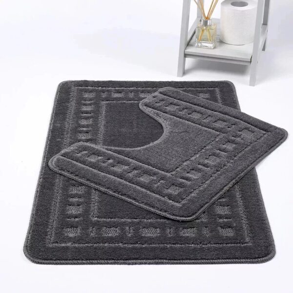 2 Pc Diem Bath Pedestal Mat Set