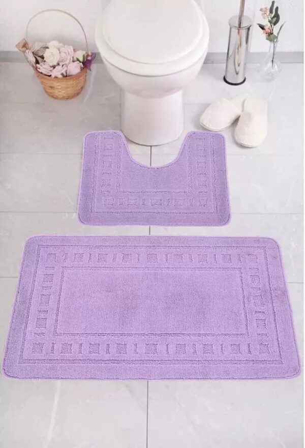 2 Pc Diem Bath Pedestal Mat Set