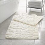 2pcs Pebble Pedestal Bath Mat Set