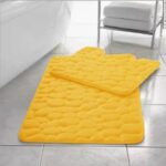 2pcs Pebble Pedestal Bath Mat Set