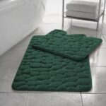 2pcs Pebble Pedestal Bath Mat Set