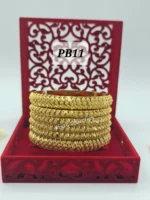 Luxury 24K Gold-Plated Bangle Designs PB 08 to PB 12 - in various sizes