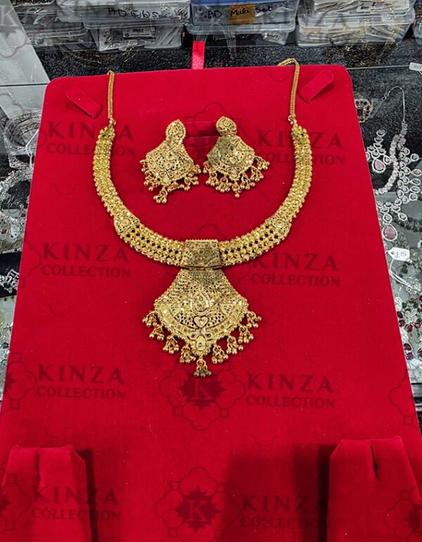 Premium quality1.5 G Gold Plated Neckless set N-12