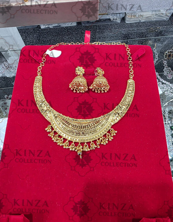 premium quality1.5 g gold plated neckless set n 32 Premium quality1.5 G Gold Plated Neckless set N-33