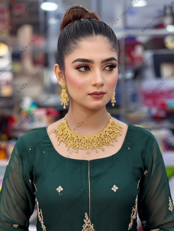 premium quality1.5 g gold plated neckless set n 32 Premium quality1.5 G Gold Plated Neckless set N-34