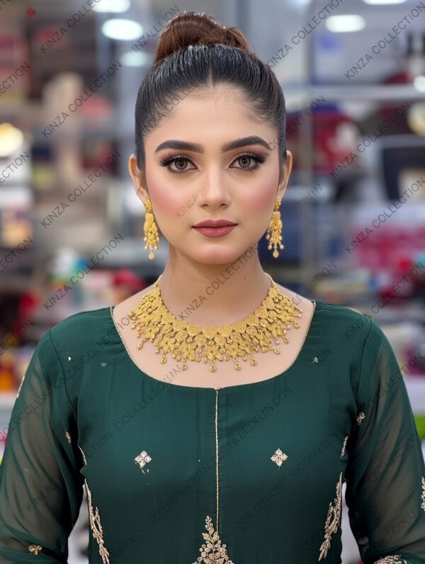 premium quality1.5 g gold plated neckless set n 32 Premium quality1.5 G Gold Plated Neckless set N-34