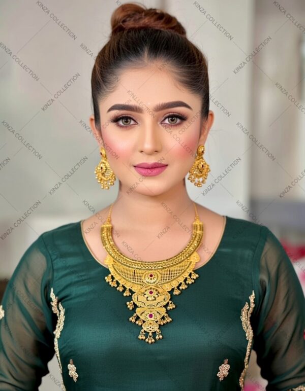 premium quality1.5 g gold plated neckless set n 32 Premium quality1.5 G Gold Plated Neckless set N-35