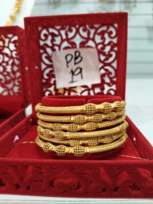 Luxury 24K Gold-Plated Bangles – Designs PB 19 to PB 27