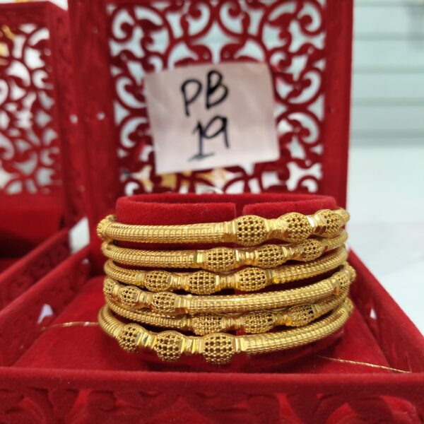 Luxury 24K Gold-Plated Bangles – Designs PB 19 to PB 27