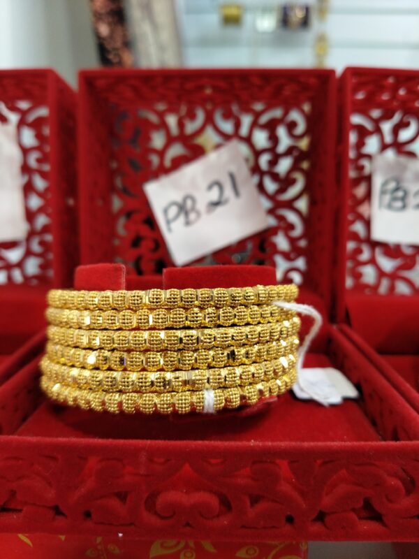 Luxury 24K Gold-Plated Bangles – Designs PB 19 to PB 27