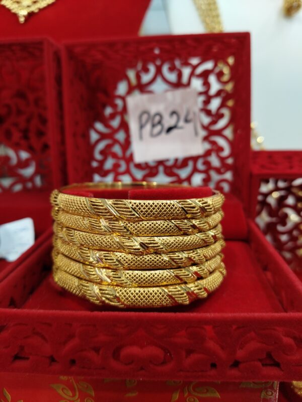 Luxury 24K Gold-Plated Bangles – Designs PB 19 to PB 27