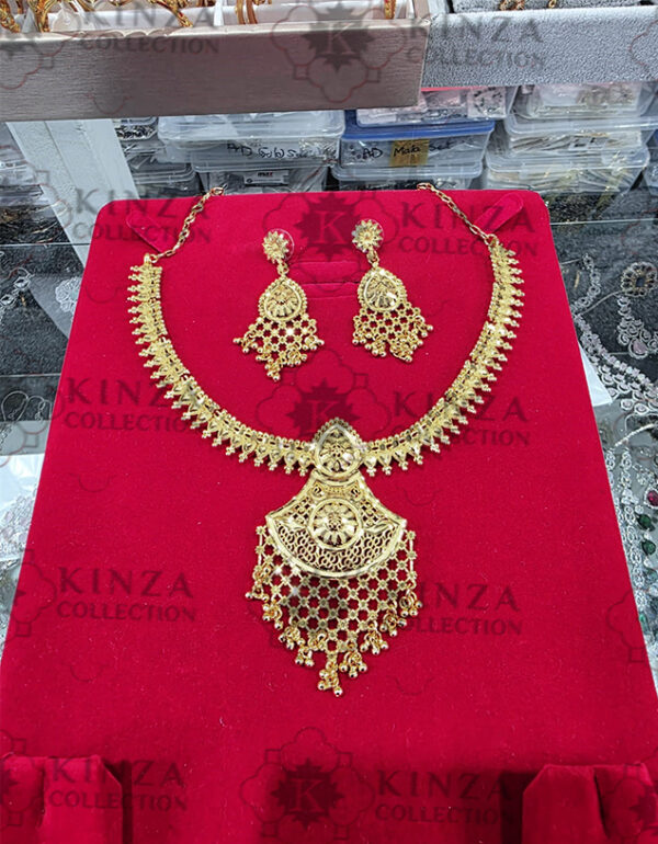 premium quality1.5 g gold plated neckless set n 32 Premium quality1.5 G Gold Plated Neckless set N-32